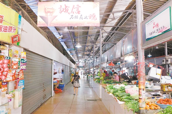 江南农贸市场内环境整洁。 江南农贸市场内环境整洁。